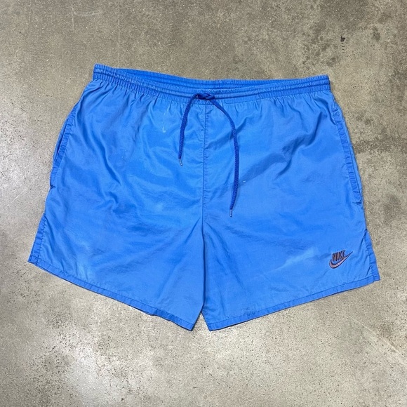 Vintage 90s Nike Lined Nylon Running Athletic Shorts - Picture 1 of 10